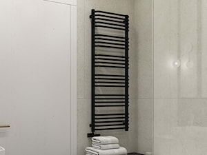 projekt LUNA penthouse - Mała bez okna z marmurową podłogą łazienka, styl nowoczesny - zdjęcie od STELLARstudio