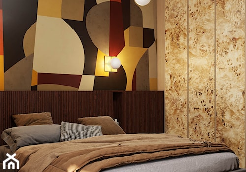 projekt LYNX - Mała szara sypialnia, styl nowoczesny - zdjęcie od STELLARstudio