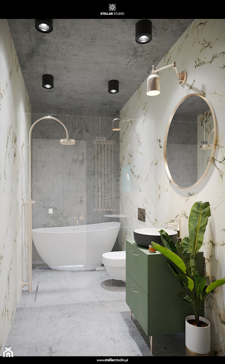 projekt TUCANA - Średnia bez okna łazienka, styl glamour - zdjęcie od STELLARstudio