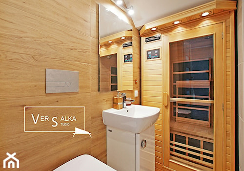 Łazienka nowoczesna z sauną - zdjęcie od STUDIO PROJEKTOWANIA WNĘTRZ - VERSALKA STUDIO AGATA KOMAR