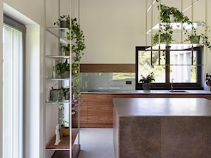 dom pod lasem - Kuchnia, styl minimalistyczny - zdjęcie od BRZUSKArchitekt - Alicja Brzuska