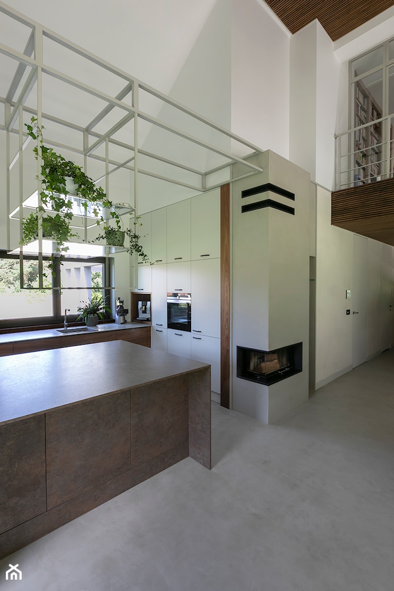 dom pod lasem - Kuchnia, styl nowoczesny - zdjęcie od BRZUSKArchitekt - Alicja Brzuska