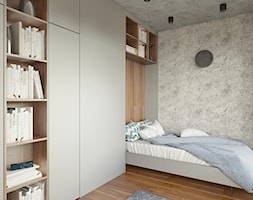 SZARA przestrzeń - Średnia szara sypialnia, styl nowoczesny - zdjęcie od 2xKO Studio - Homebook