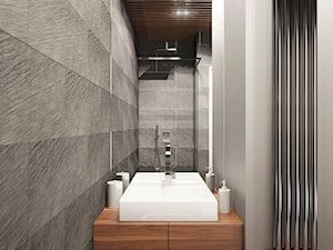 SZARA przestrzeń - Mała bez okna z punktowym oświetleniem łazienka, styl nowoczesny - zdjęcie od 2xKO Studio