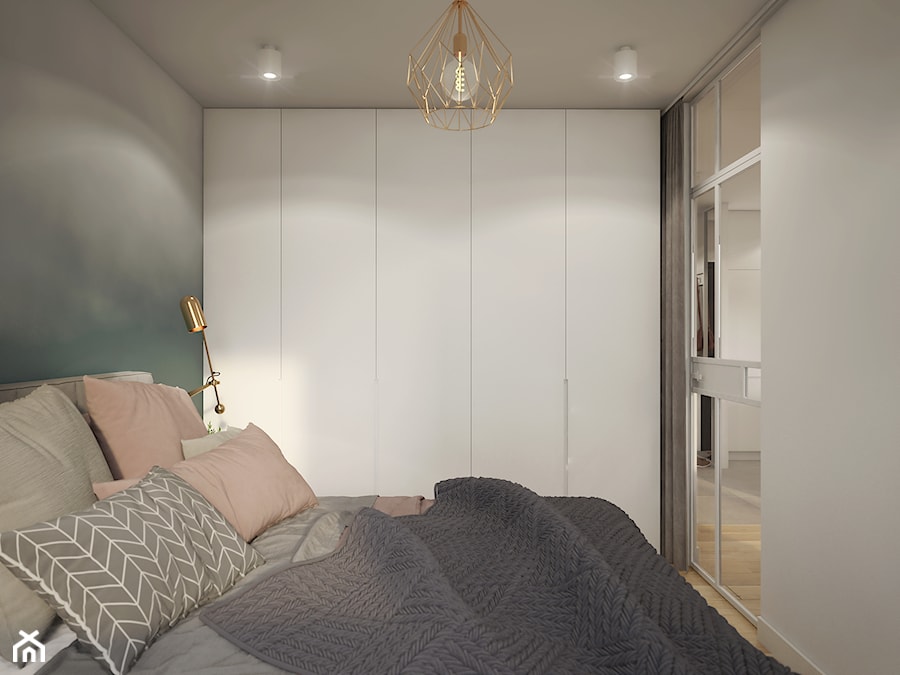 KLASYCZNA elegancja - Mała szara sypialnia, styl tradycyjny - zdjęcie od 2xKO Studio