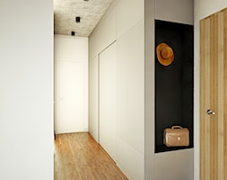 SZARA przestrzeń - Średni z wieszakiem beżowy hol / przedpokój, styl nowoczesny - zdjęcie od 2xKO Studio - Homebook