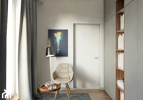 SZARA przestrzeń - Średnie szare biuro, styl nowoczesny - zdjęcie od 2xKO Studio