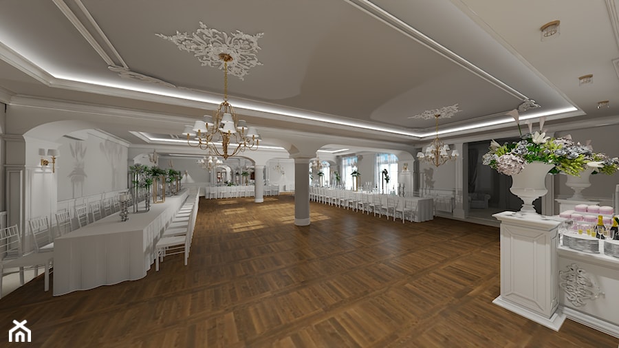 SALA WESELNA - zdjęcie od STUDIO WHITE Architektura Wnętrz