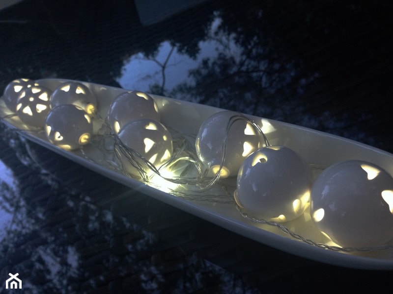 Solarny łańcuch Świetlny LED - ceramika - zdjęcie od Aurora Garden - Homebook
