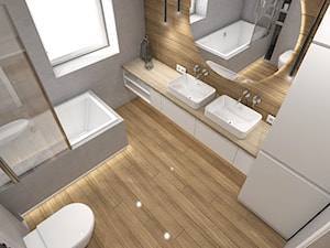 projekt łazienki na piętrze - zdjęcie od art-park sp. z o.o.