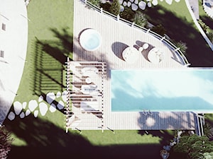 Projekt ogrodu przydomowego Zakopane - Taras, styl skandynawski - zdjęcie od art-park sp. z o.o.