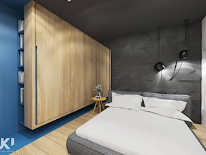 Mieszkanie nowoczesne z kolorem - Sypialnia, styl nowoczesny - zdjęcie od NUUKI