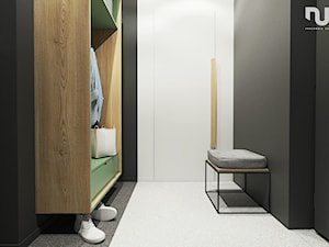 Mieszkanie nowoczesne z kolorem - Hol / przedpokój, styl nowoczesny - zdjęcie od NUUKI