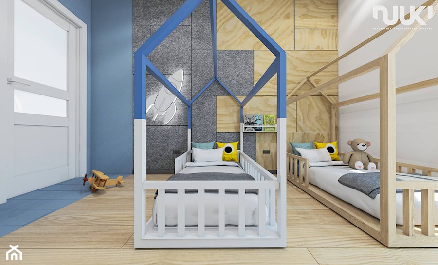 Mieszkanie nowoczesne z kolorem - Pokój dziecka, styl nowoczesny - zdjęcie od NUUKI