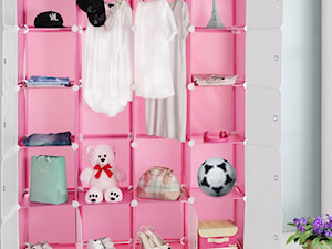 Mały szary pokój dziecka dla dziecka dla nastolatka dla dziewczynki, styl nowoczesny - zdjęcie od Wideshop