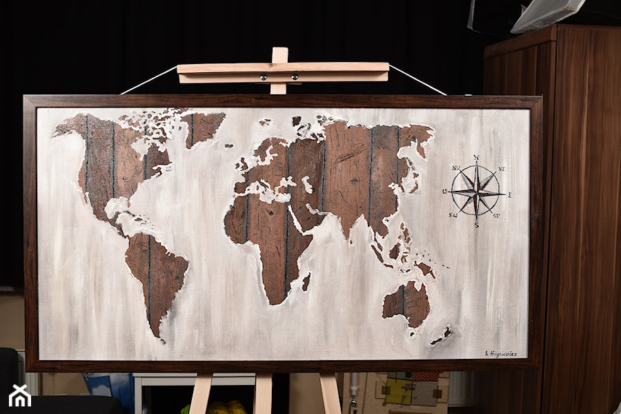 Mapa Świata + Grawerowane Flagi - zdjęcie od Mapa Swiata + Grawerowane Flagi