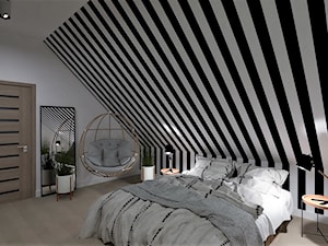 sypialnia na poddaszu - zdjęcie od LS Lempart Studio