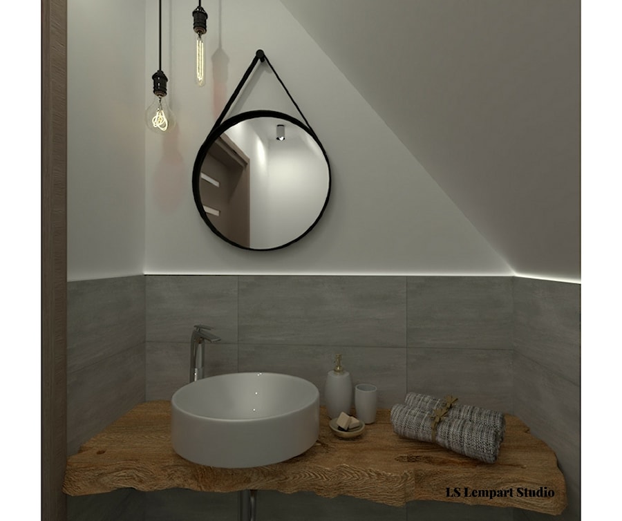 Łazienka na poddaszu - zdjęcie od LS Lempart Studio