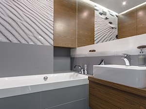 Mieszkanie na Wilanowie - Mała na poddaszu bez okna łazienka, styl nowoczesny - zdjęcie od Iv Design
