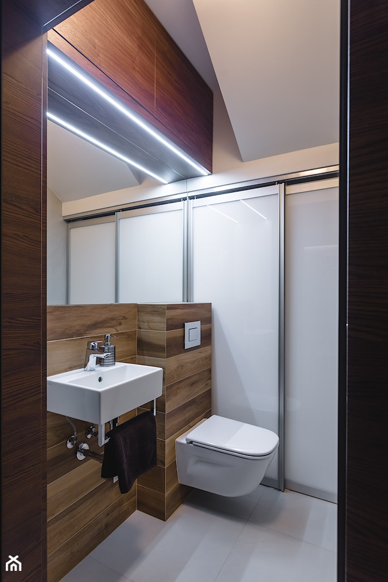 Segment na Białołęce - Mała bez okna łazienka, styl nowoczesny - zdjęcie od Iv Design