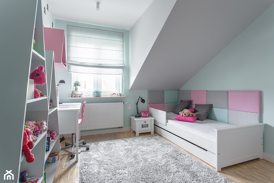 Segment na Białołęce - Średni szary pokój dziecka dla dziecka dla chłopca dla dziewczynki, styl nowoczesny - zdjęcie od Iv Design
