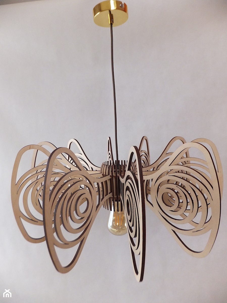 Lampa Skrzydła motyla - Salon, styl skandynawski - zdjęcie od Modern Decor Studio