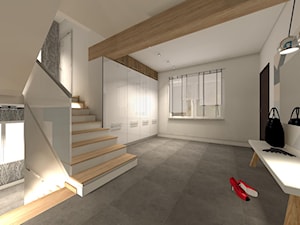 dom nowoczesny - Hol / przedpokój - zdjęcie od m-studio Projektowanie wnętrz