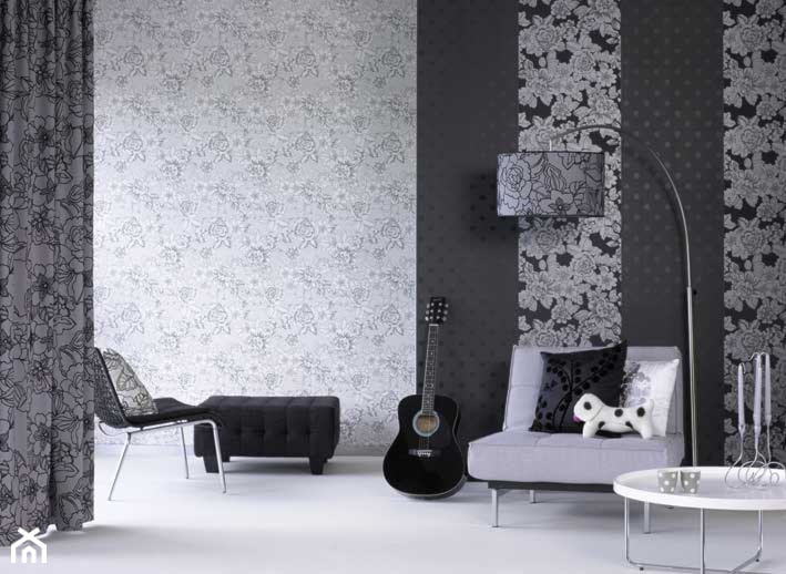 Tapety w stylu glamour- pomysł na ekstrawaganckie wnętrze - Salon, styl nowoczesny - zdjęcie od La Poem Furniture