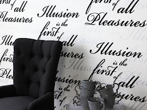 Tapety w stylu glamour- pomysł na ekstrawaganckie wnętrze - Salon, styl glamour - zdjęcie od La Poem Furniture
