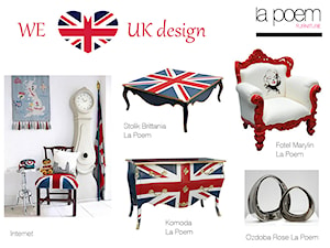 WE <3 BRITISH FLAG ! - Salon, styl nowoczesny - zdjęcie od La Poem Furniture