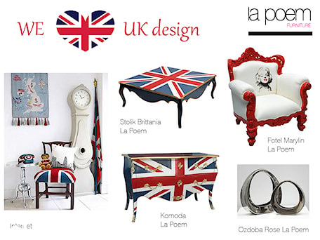 Aranżacje wnętrz - Salon: WE <3 BRITISH FLAG ! - Salon, styl nowoczesny - La Poem Furniture . Przeglądaj, dodawaj i zapisuj najlepsze zdjęcia, pomysły i inspiracje designerskie. W bazie mamy już prawie milion fotografii!