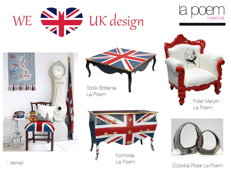 WE <3 BRITISH FLAG ! - Salon, styl nowoczesny - zdjęcie od La Poem Furniture