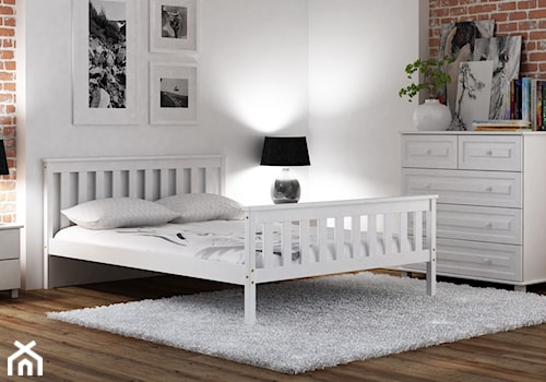Meble Magnat - łóżko Alion w kolorze białym - zdjęcie od Zuzanna Taraszewska