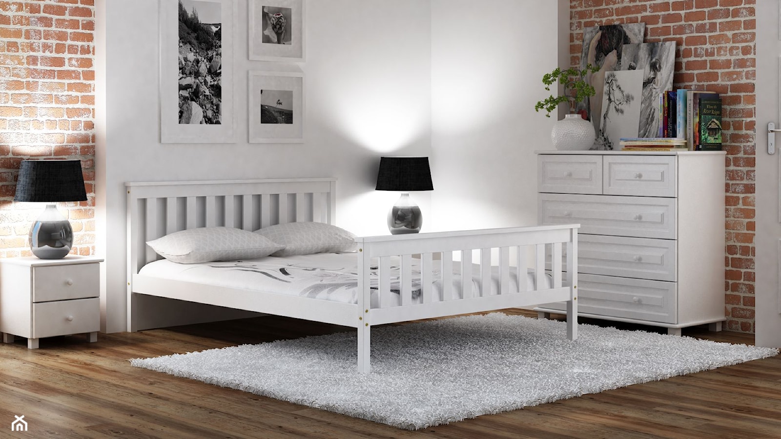 Meble Magnat - łóżko Alion w kolorze białym - zdjęcie od Zuzanna Taraszewska - Homebook