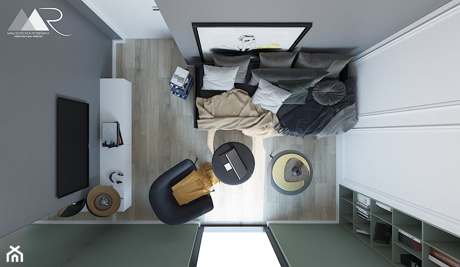 Mieszkanie pod wynajem. - Sypialnia, styl nowoczesny - zdjęcie od Małgorzata Rosińska
