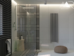 Projekt Łazienki - Średnia z punktowym oświetleniem łazienka z oknem, styl nowoczesny - zdjęcie od Małgorzata Rosińska