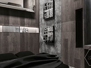 WOOD TOUCH - Mała z biurkiem sypialnia, styl nowoczesny - zdjęcie od VEYAZDESIGN