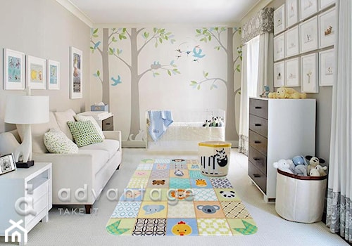 Średni szary pokój dziecka dla niemowlaka dla chłopca dla dziewczynki - zdjęcie od ADvantager