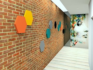 Pomysł na ścianę, aranżacja ściany (projekt: www.insidesign.pl) - zdjęcie od Fluffo