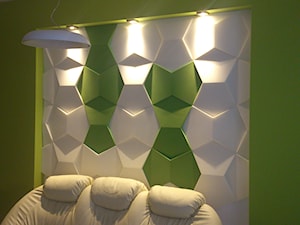 Pomysł na ścianę, aranżacja ściany, Fluffo panele ścienne 3D (www.zizistudios.pl) - zdjęcie od Fluffo