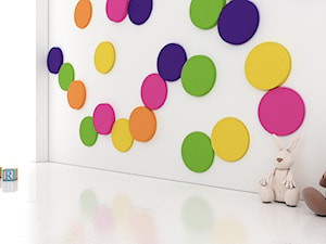 Pomysł na ścianę, aranżacja ściany, pokój dziecka, pokój niemowlaka, Fluffo panele ścienne 3D - zdjęcie od Fluffo