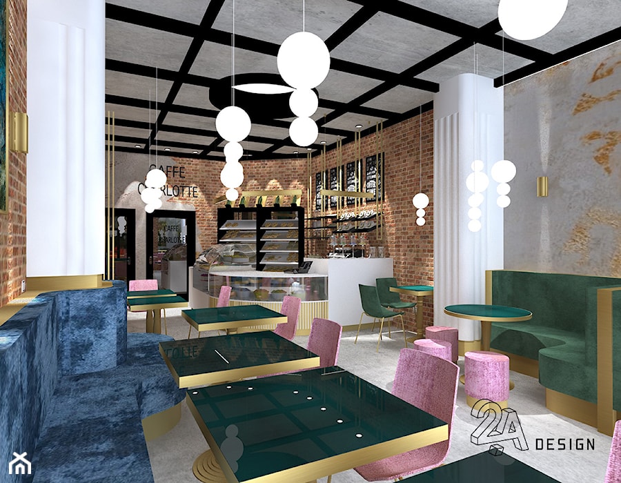 Caffe Charlotte - Wnętrza publiczne, styl tradycyjny - zdjęcie od 2A DESIGN