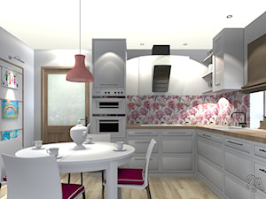Kuchnia w Kwiaty - Kuchnia, styl nowoczesny - zdjęcie od 2A DESIGN