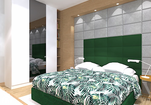 W Klimacie Greenery - Średnia biała sypialnia, styl nowoczesny - zdjęcie od 2A DESIGN