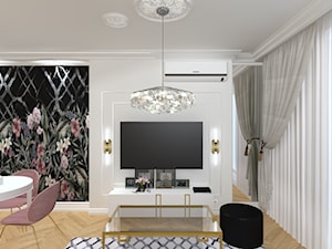 SALON Z RÓŻEM W STYLU GLAMOUR - zdjęcie od 2A DESIGN