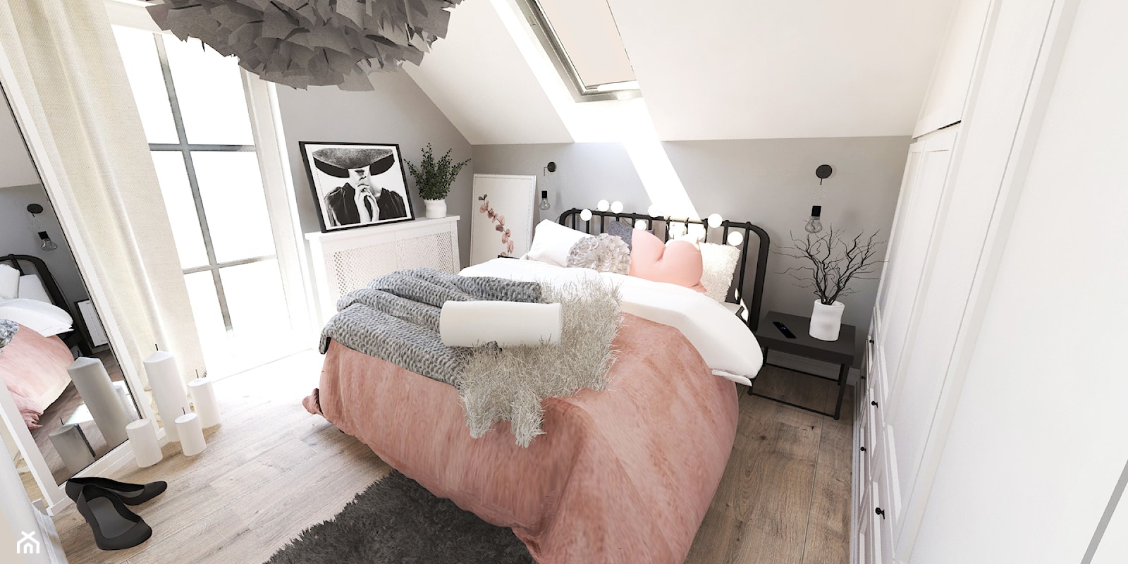 Pokój w stylu tumbir - zdjęcie od Pracownia Concept - Homebook