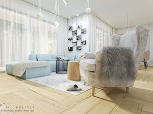Dom w Pruszczu Gdańskim - Salon, styl nowoczesny - zdjęcie od Ai wnętrza