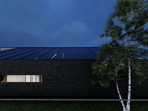 Dom przecięt(n)y - Duże parterowe nowoczesne domy murowane z jednospadowym dachem - zdjęcie od PSC Architektura
