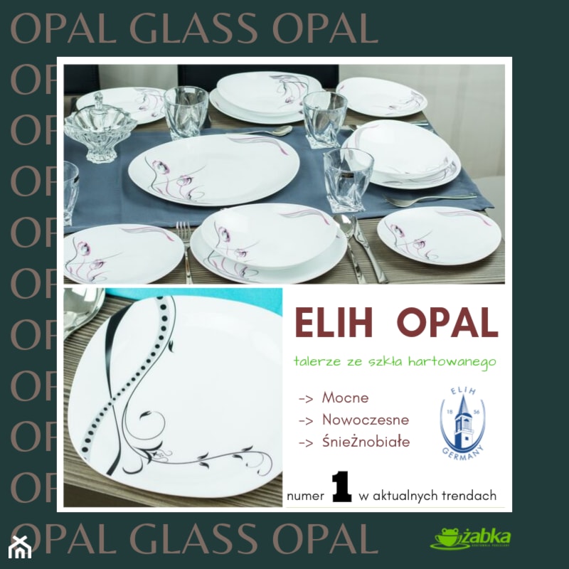 Szklane naczynia i serwisy ELIH Opal – czy przyszłość należy do naczyń z hartowanego szkła? - zdjęcie od Żabka Hurtownia Porcelany