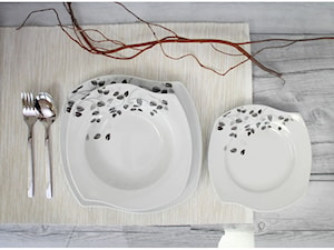 Serwis obiadowy, talerze o nowoczesnej minimalistycznej formie Veroni Megan - zdjęcie od Żabka Hurtownia Porcelany